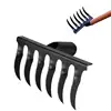 Leaf Rakes for Lawns Heavy Duty Garden Rake Lawn Tools Thatch Rake Dethatcher Rake Metal Garden Hoe Gardening Rake for Loosening 2