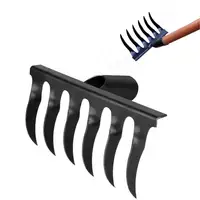 Leaf Rakes for Lawns Heavy Duty Garden Rake Lawn Tools Thatch Rake Dethatcher Rake Metal Garden Hoe Gardening Rake for Loosening 2