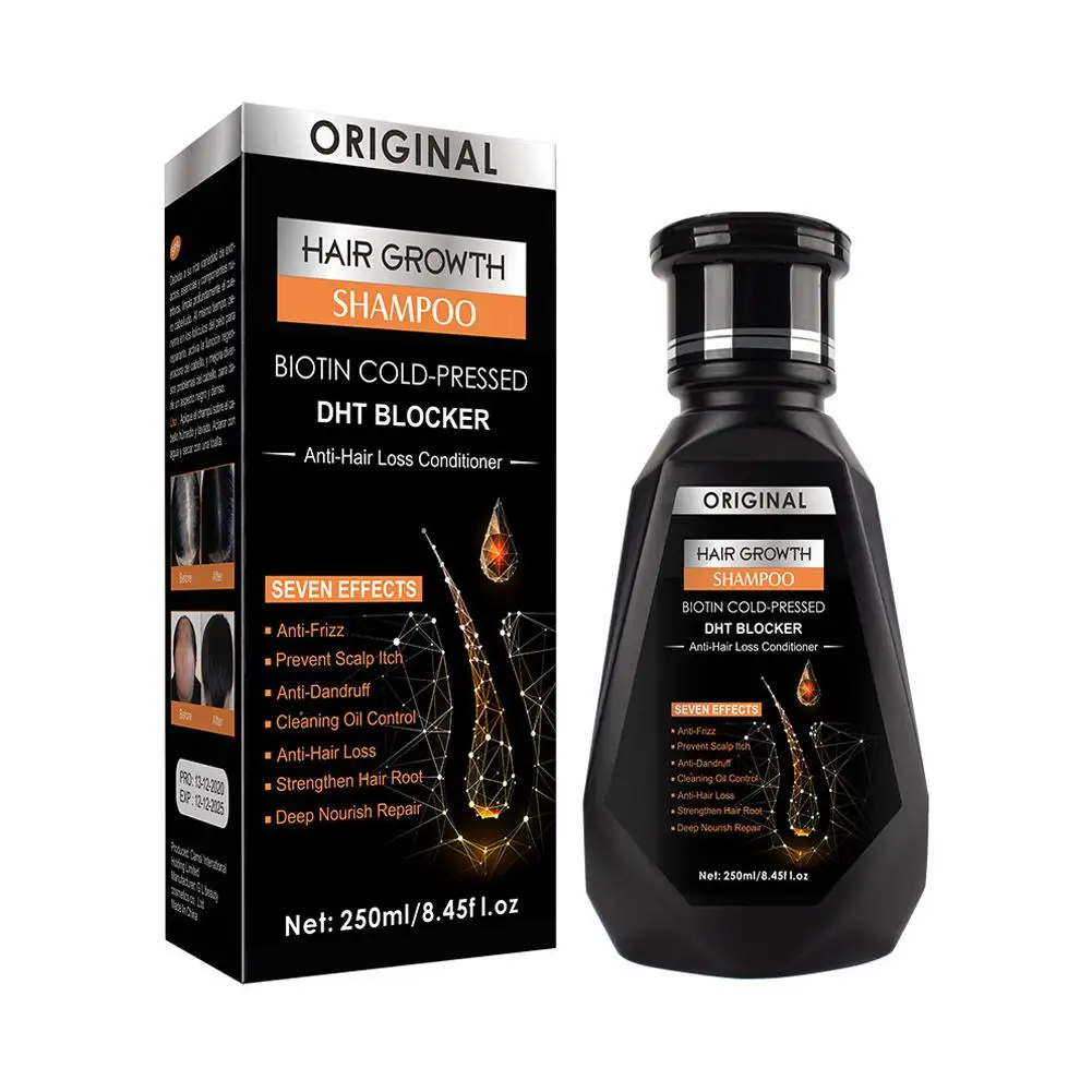 Essential Oil Biotin Cold-Pressed DHT Blocker Hair Conditioner Shampoo Anti-Hair Loss Accessori G9L6