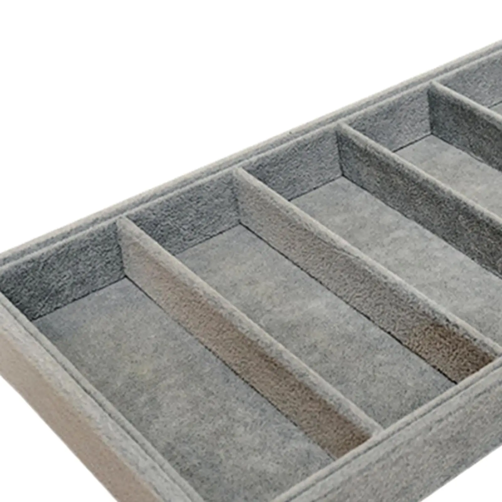 Vassoio per esposizione di occhiali Porta occhiali Contenitore per occhiali Vassoio per orologi Vassoio per gioielli a 5 griglie Vassoio per occhiali da sole Vassoio organizzatore - immagine 5