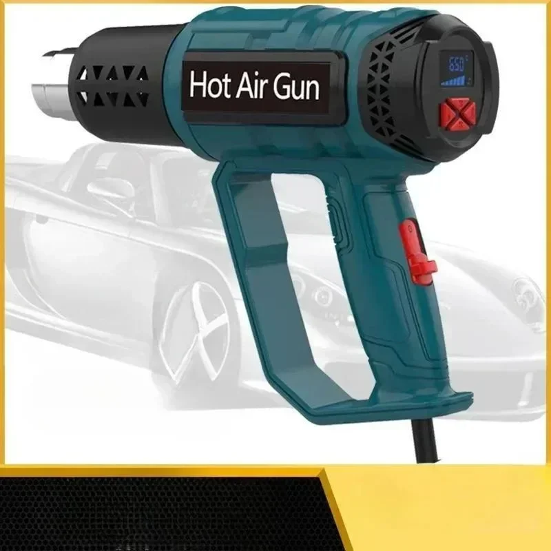 2000W hot air gun with LCD digital display. Used for shrinking oil pipe paint remover/stripper, car decoration/repair