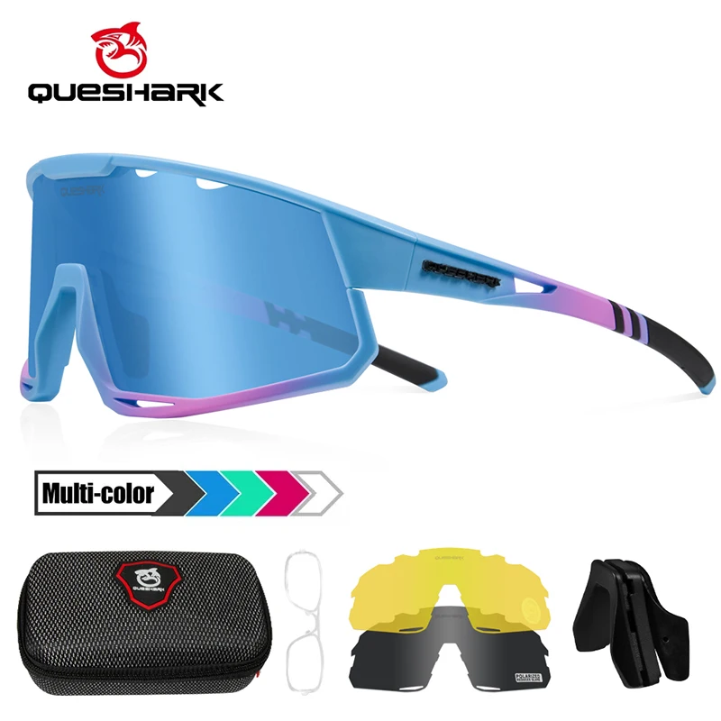Gafas Kapvoe Gafas De Ciclismo Queshark Polarizadas Lentes