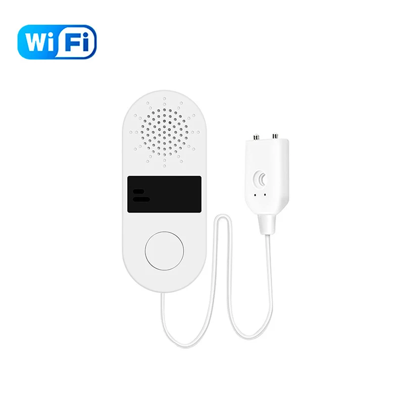 חיישן נזילות מים Tuya WiFi 130DB מגלה נזילות מים Smart Life APP התראות אזעקה, אזעקת נזילות מים לבית אבטחה