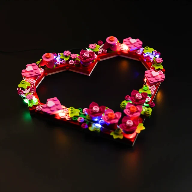 Vonado LED light 40638 set is suitable for Heart Orange building blocks (including lighting accessories only) 2