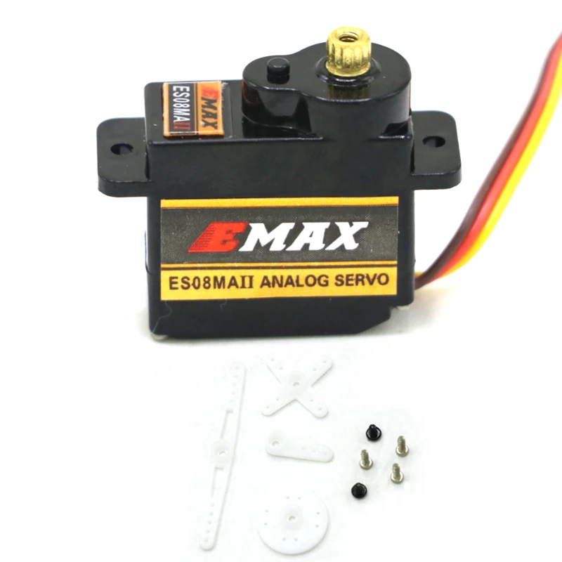 2026 New EMAX ES08MAII 12G Mini Metal Gear Analog Servo RC Hobby Simulation Servo for Car Boat Helicopter Airplane thumbnail 5