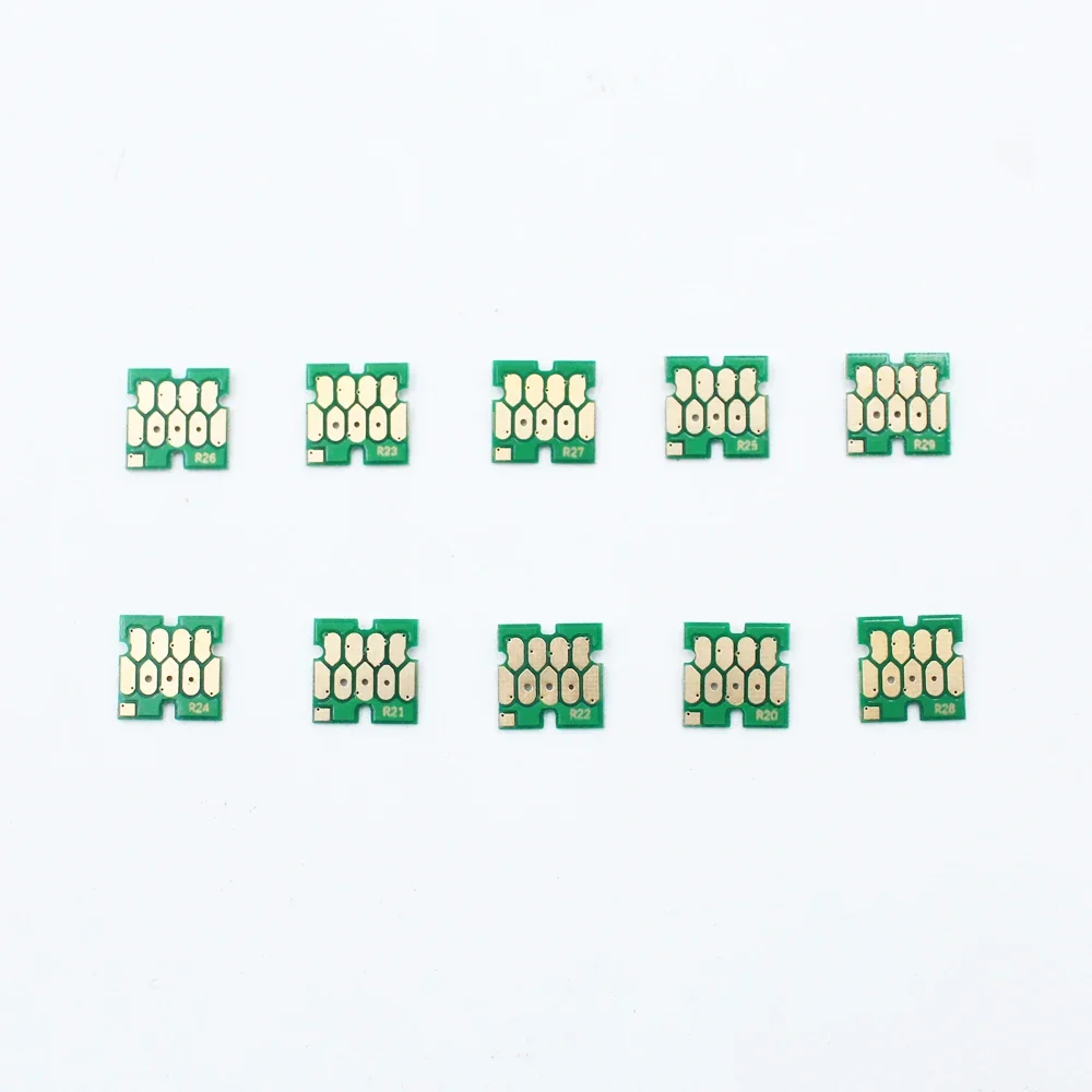 

10 Color/set T8020-T8029 Ink Cartridge Auto reset Chip For Epson P10080 P20080 Printer permanent chips