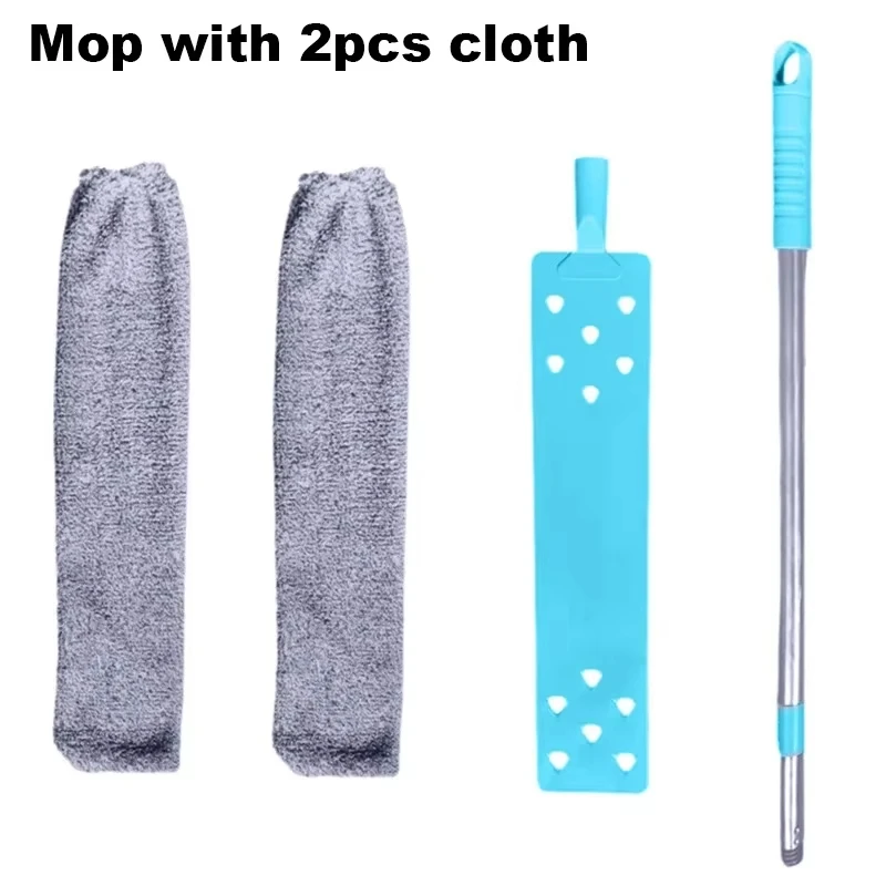 Mop with 2pcs cloth