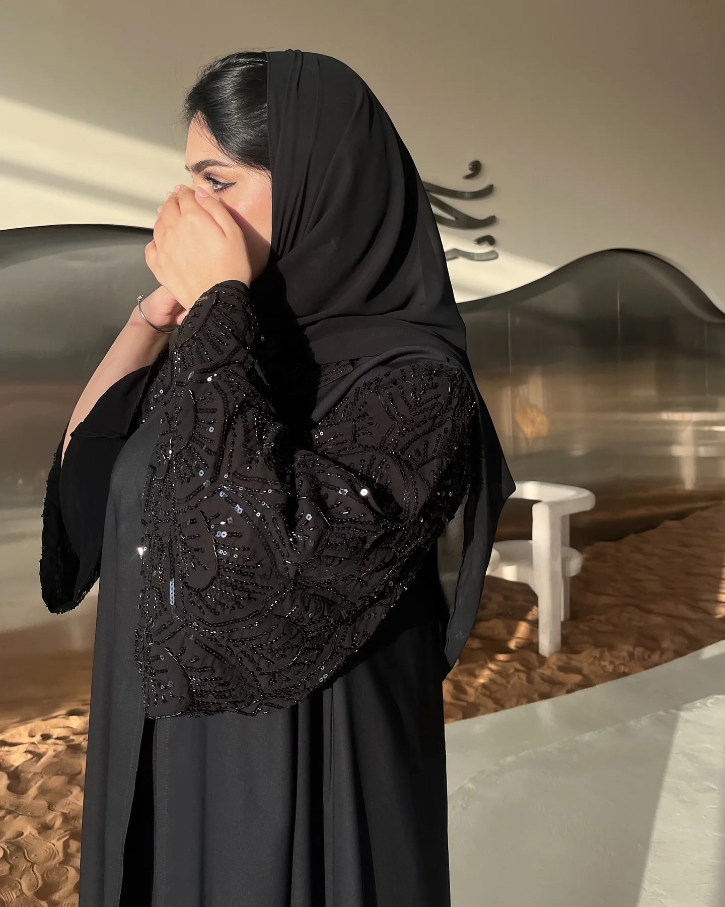 S.H ARAB SHOP عباية نسائية عبايات نسائية قابلة للتنفس 6