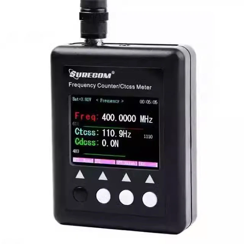 New Frequency meter SURECOM SF-401 plus Frequency Counter 27Mhz-3000Mhz Radio Portable Frequency meter with CTCCSS/DCS Decoder