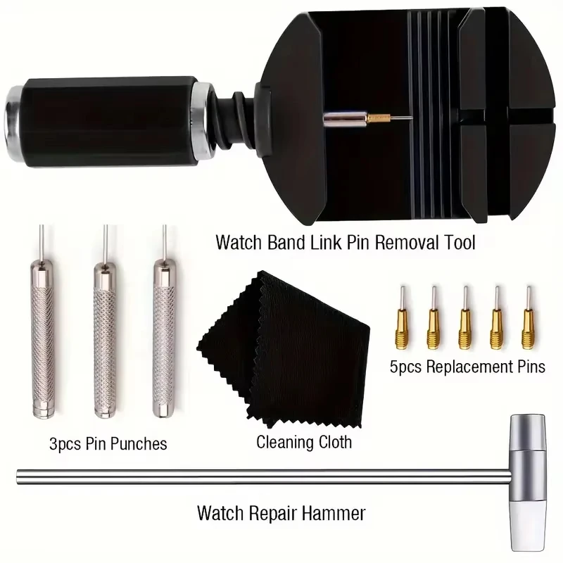 Deluxe Watch Strap Disassembly and Repair Tool Kit - 11 Pieces