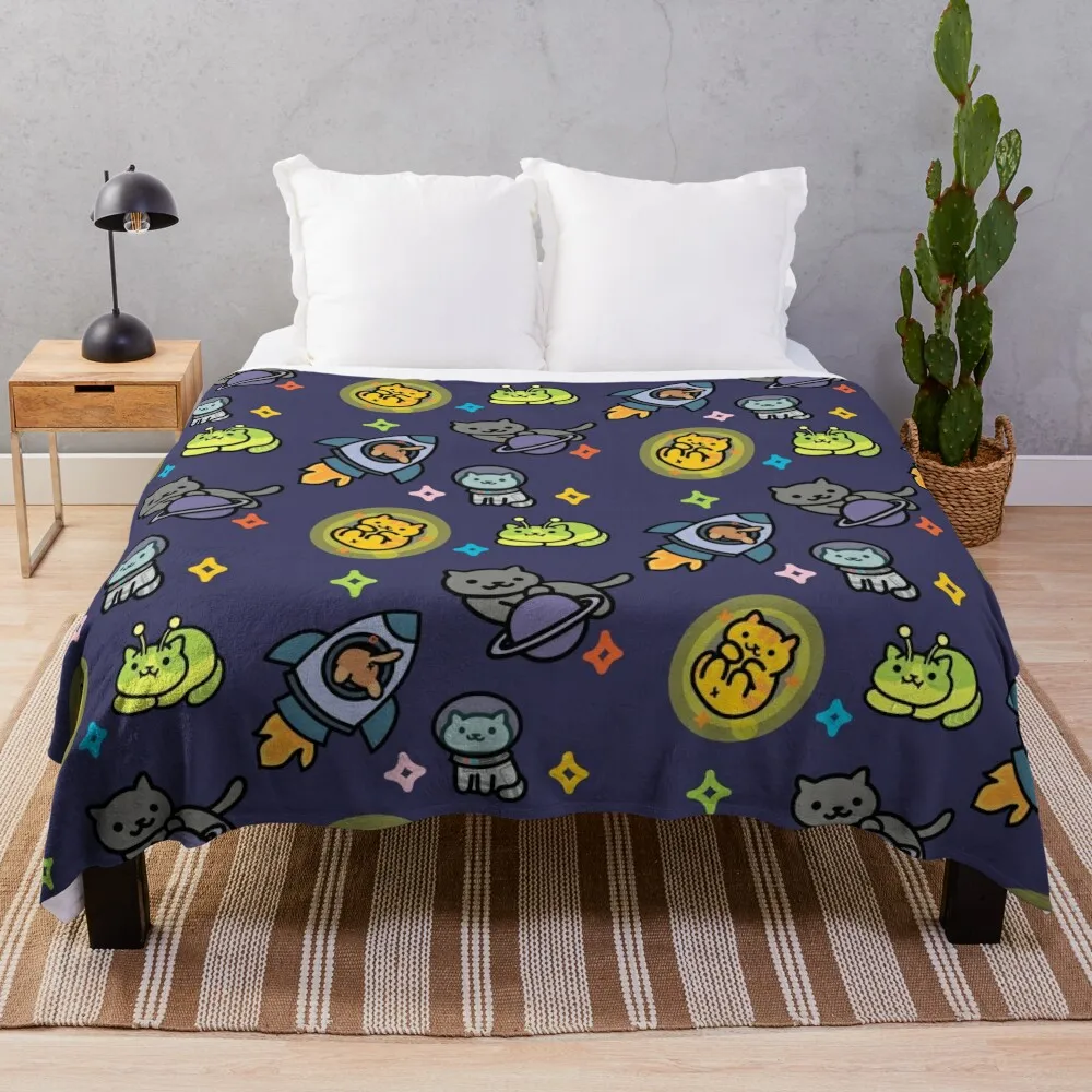 

Neko Atsume Throw Blanket halloween furry Luxury Designer Blanket Luxury Thicken Blanket Decorative Blankets