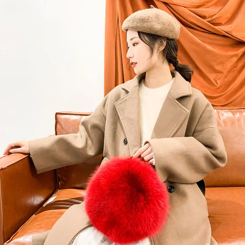 2024 New Autumn And Winter High Quality Fur Bag Handheld Women Bag Fashionable And Elegant Single Shoulder Diagonal Straddle Bag