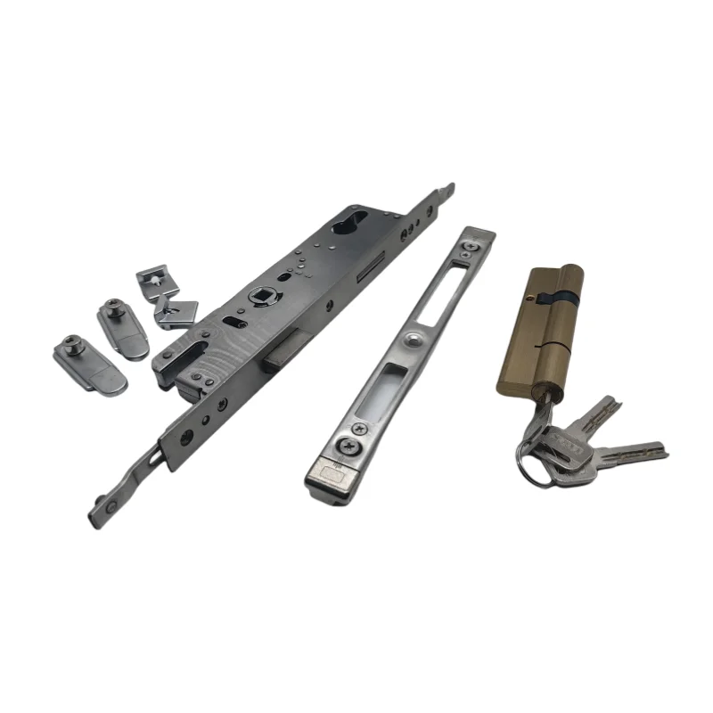 Retro copper door linkage lock body 8530 multi-point linkage door lock iron aluminum alloy box and window double