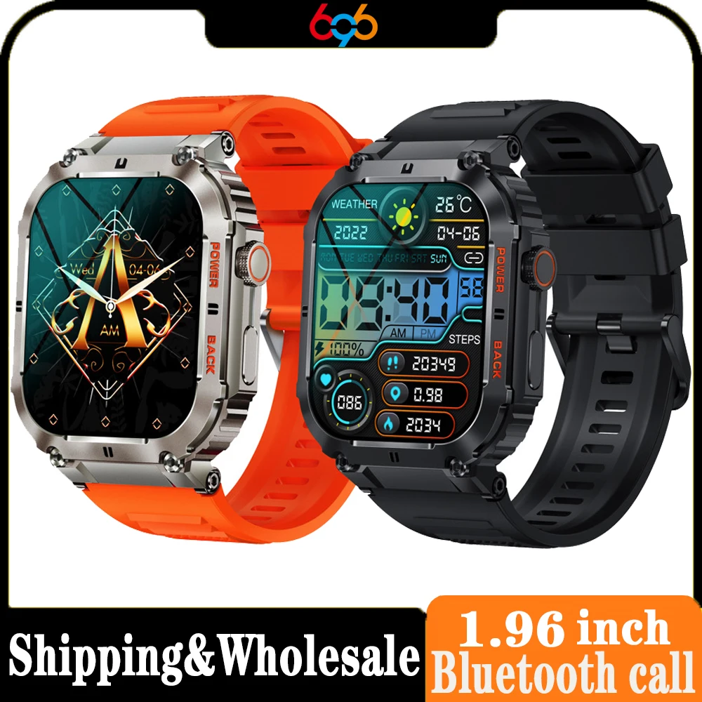 

2024 Smart Watch Men 1.96 IPS Heartrate Blood Oxygen Waterproof 400mAh Outdoor Timer Weather Sport Smartwatch Women Sleep Health