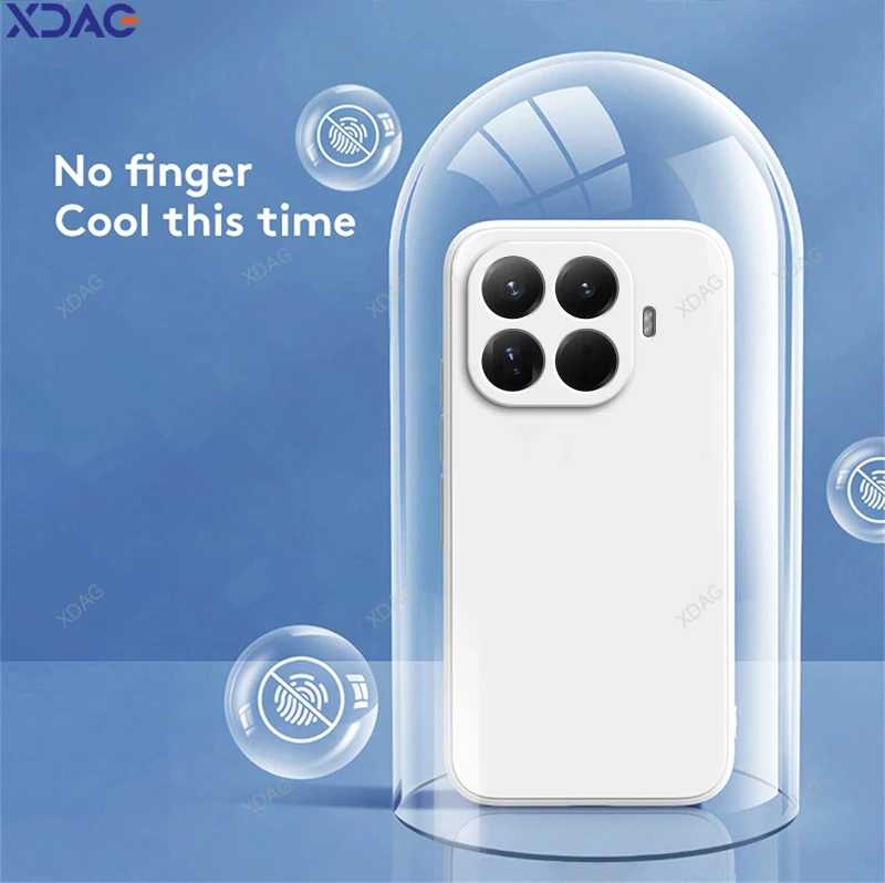 Original Liquid Silicone Shockproof Back Cover with Classic Square Design