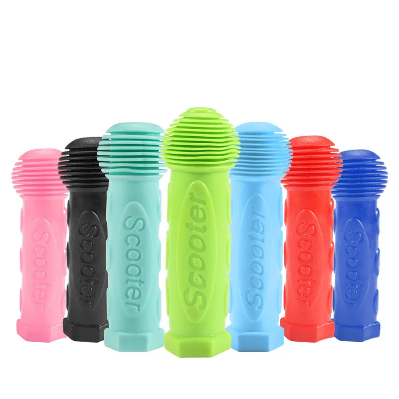 Bicycle Handlebar Grips Bicycle Accessories 1Pair Rubber Grip Handle Bike Handlebar Grips Cover Anti-skid Bicycle Tricycle Skateboard Scooter Child Kids