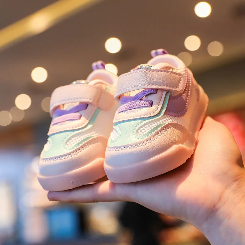 Children's Shoes Baby Soft Sole Sports Shoes Walking Shoes, Spring Autumn Mesh Fabric Anti Slip Casual for Boys Girls Kids