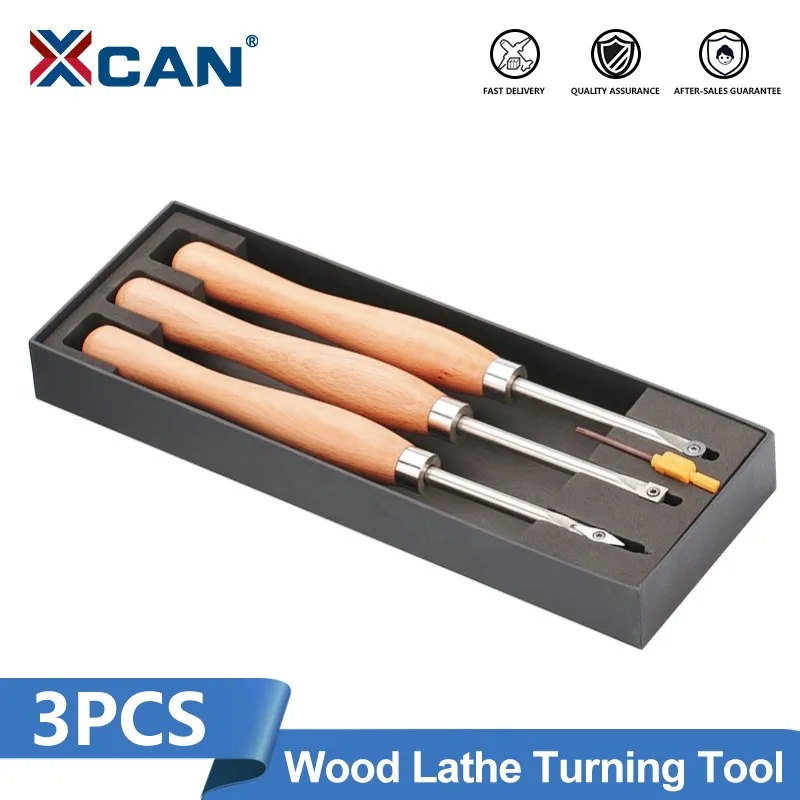 XCAN3pcsWoodLatheTurningToolSetwithCarbideInsertWoodworking