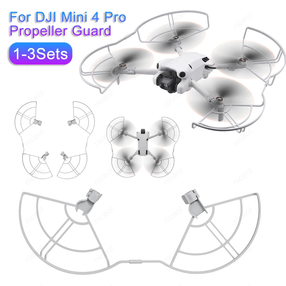 Propeller Protector Tripod Propeller Protection Kit Drone Accessories for DJI Mini 4 Pro Quick Release Blade Protective Cover Lightweight Propeller Blade Guard