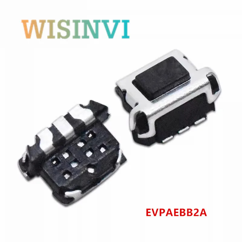 10 Stück EVPAEBB2A 4,5 mm*2,2 mm seitlich bedienbare Tastschalter mit 3-Pin-Bedienplatte, 3-poliger seitlicher Drucktastschalter