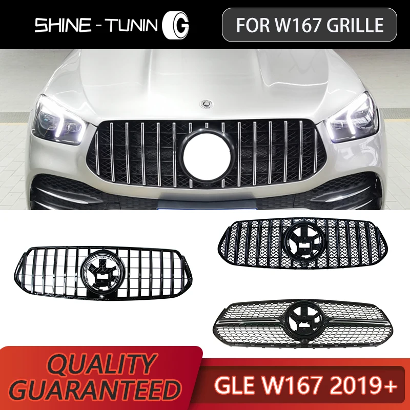 Grade frontal gt para 2020, modelo GLE w167, protetor frontal de para-choque esportivo