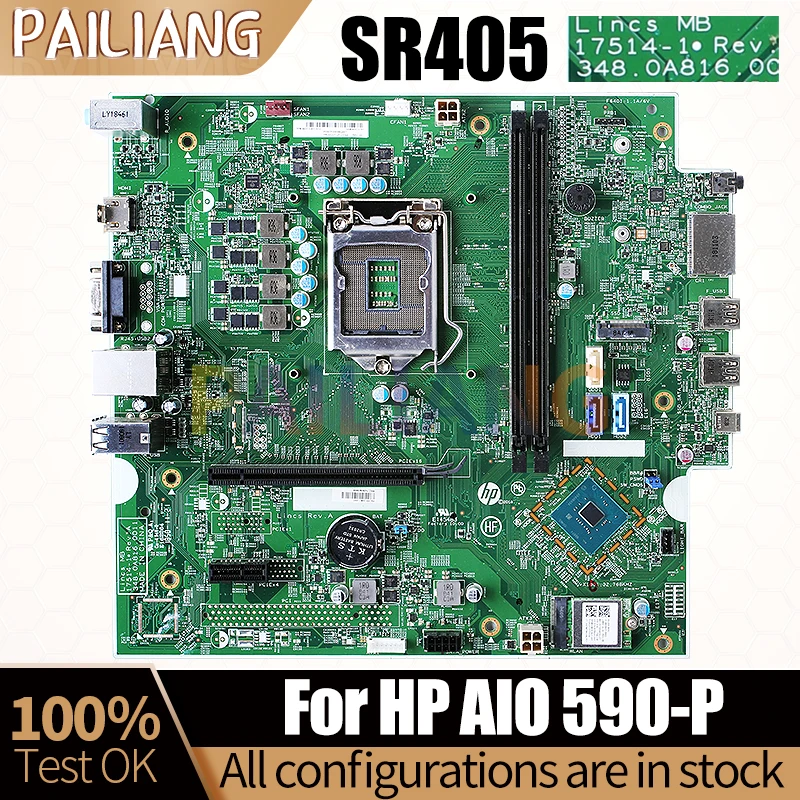 

For HP AIO 590-P Notebook Mainboard Laptop 17514-1 SR405 All-in-one Mainboard Full Tested