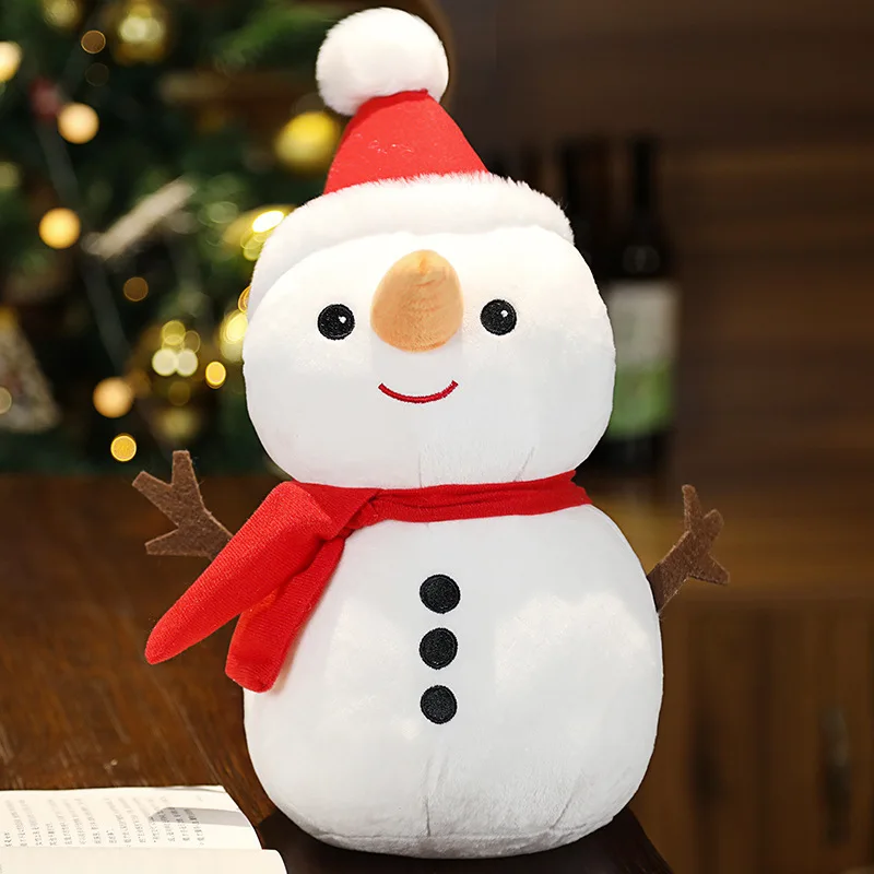 

23cm/40cm/50cm New Santa Claus Snowman Doll Plush Toy Cute Elk Rag Doll Pillow Christmas Eve Gift