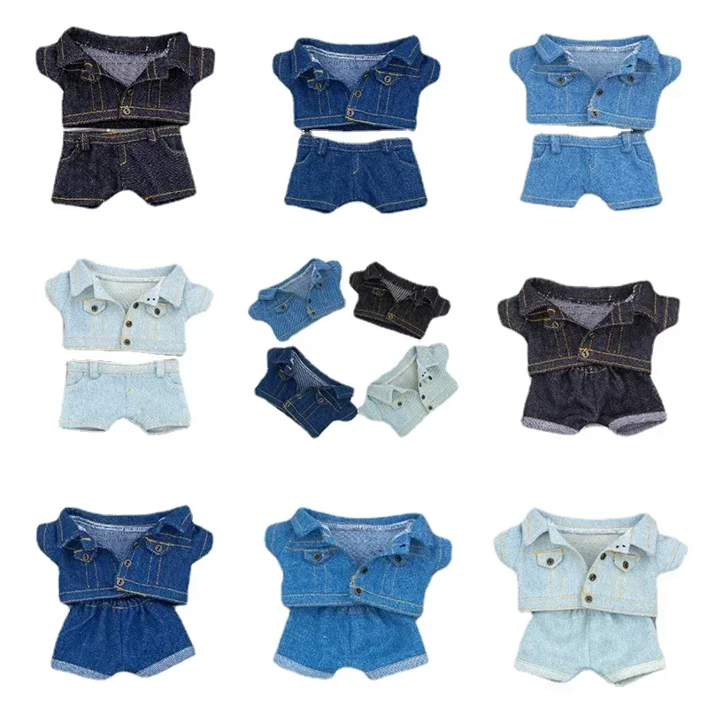 For 15cm 20cm Doll Clothes Outfit Jeans Set Dolls Accessories Changing Dress Play Game Idol Doll Toys in Stock 6