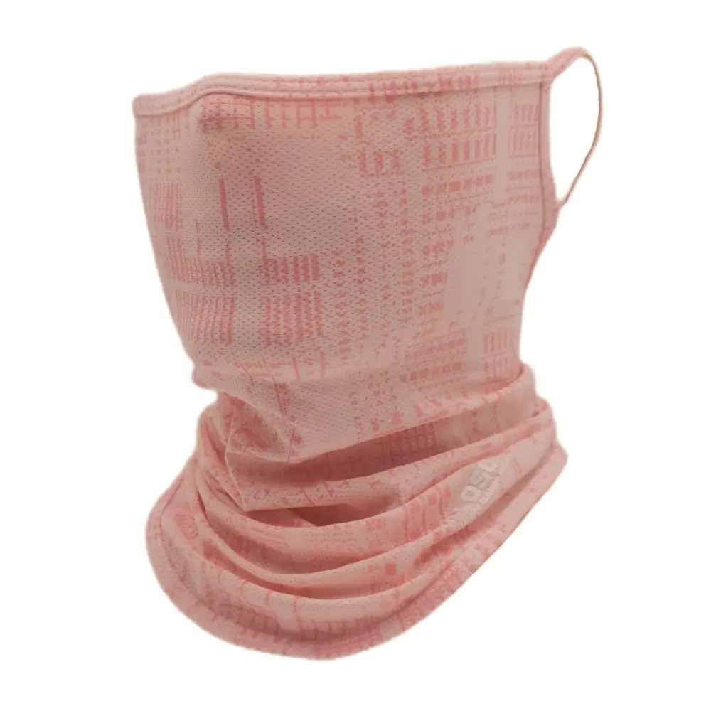 Face Mask Fashion Nylon Cycling Face Mask Breathable Neckerchief Sun Protection Face Mask Ice Silk Fishing Sports Half Summer