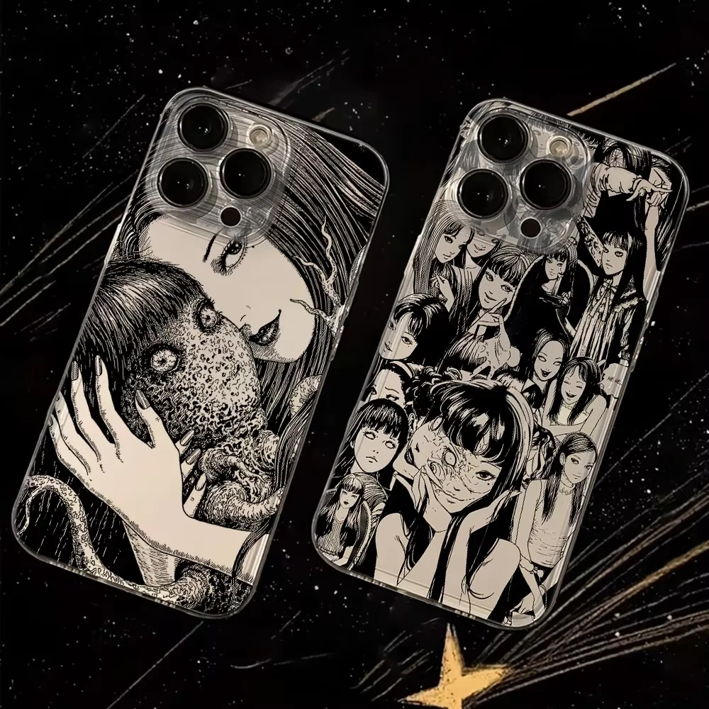 Junji Ito Horror Manga Tomie Transparent Phone Case