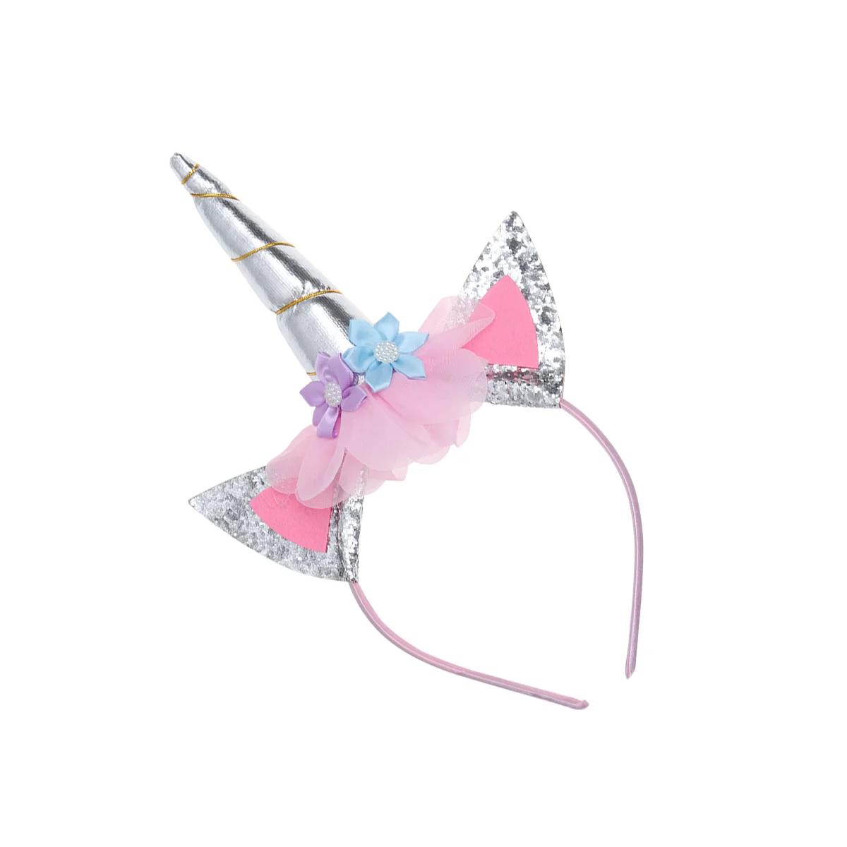 

Unicorn Hair Hoop Ribbons Headpiece Headband for Children Headdress Kids Hairband