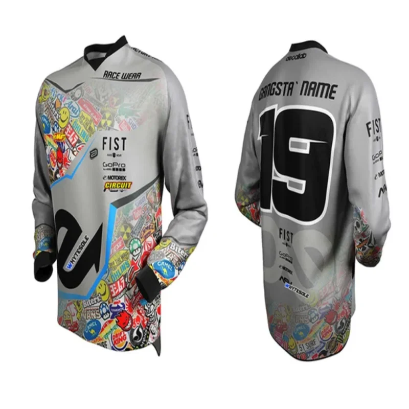 Team moto bmx enduro motocross Jersey mtb downhill cycling mountain motorcycle bike cycling shirt