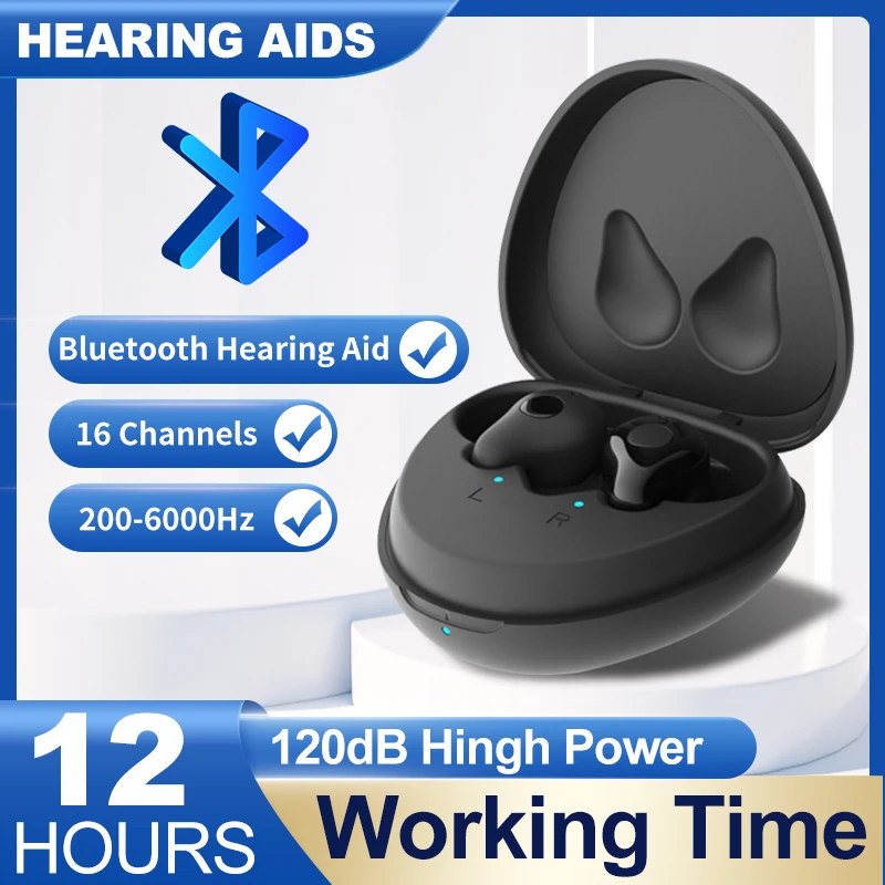 16 Channels Rechargeable Hearing Aids Programmable Digital APP Touch Control Hearing Aid Sound