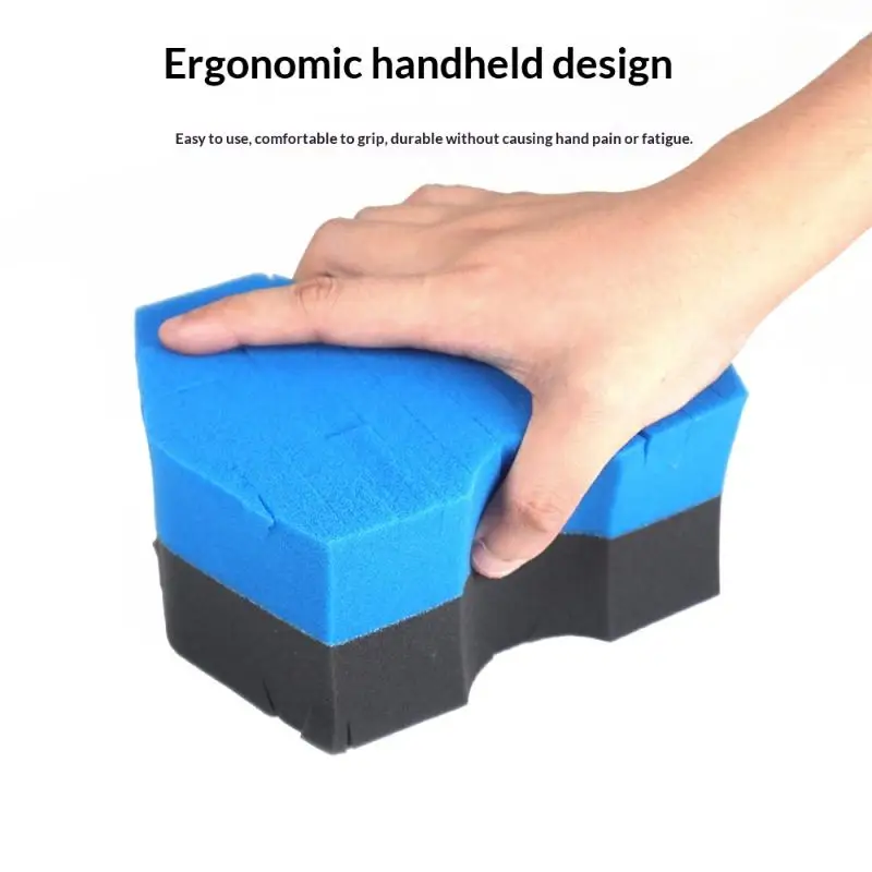 Dual-Sided Red/Black Sponge for Improved Grip and Easy Access in Tight Spaces - Ideal for Rinseless Car Washing