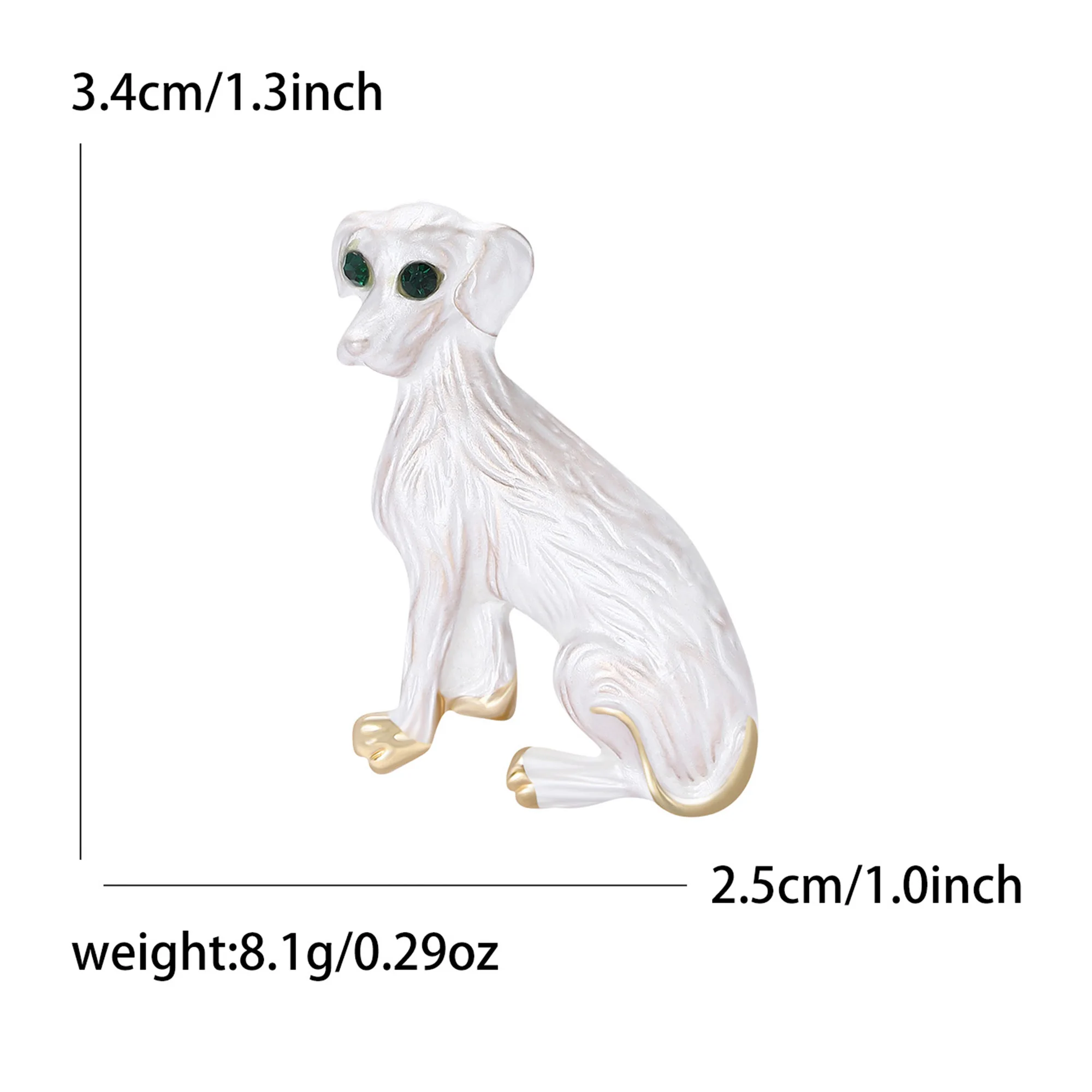 Klassische Strass Hund Broschen für Frauen Emaille Tier Pins Halskette Büro Party Freund Neue Mode Geschenke Schmuck Zubehör – Detail 10