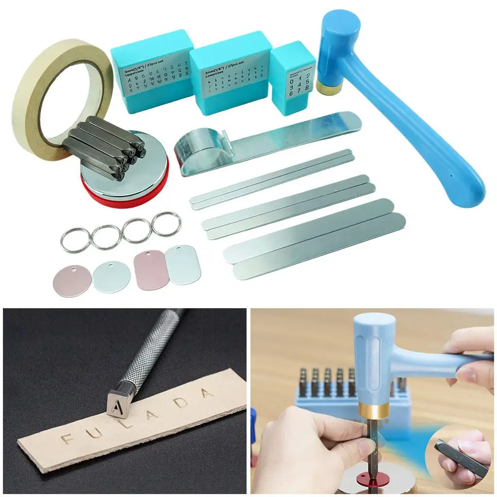 Metal Stamping Kit for Jewelry Making Stamp Punch Pressing Die Steel