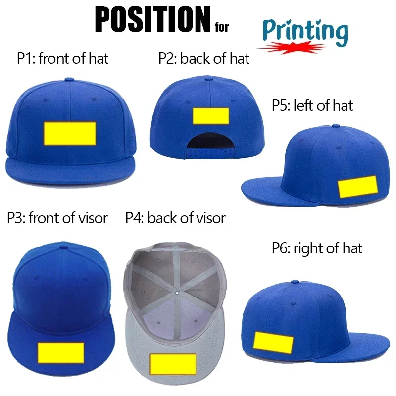 Custom Embroidered Hats Cap For Girls Boys Cuatomized Cartoon Name Children Cap Adult Hip-Hop Flat Baseball Cap For Summer YY706 5