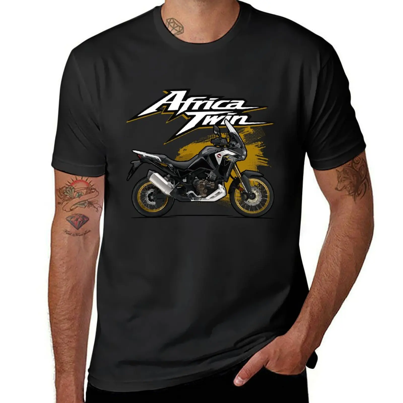 Africa Twin - Black T-Shirt animal prinfor boys blanks mens t shirts