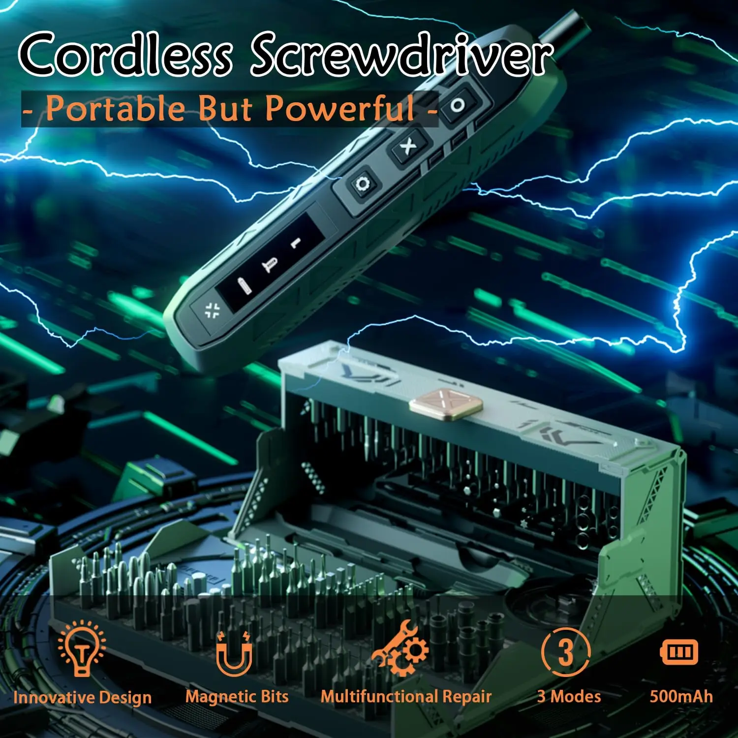 JAKEMY JM-8193 180-in-1 Electric Mini Precision Screwdriver