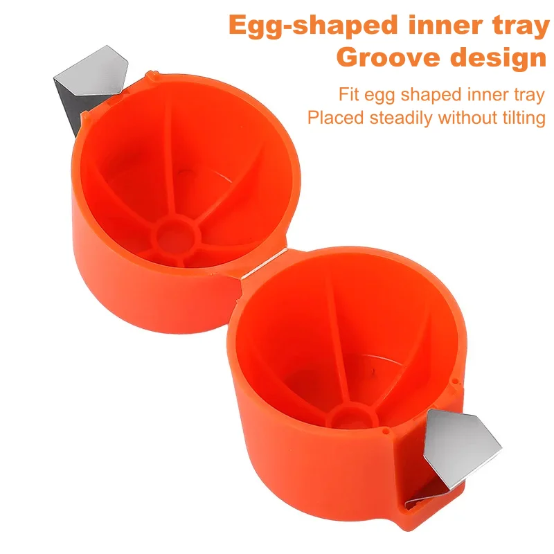XMSJ Eggshell Opener Raw Egg Cracker Separator Beater Handheld Egg Shell Cutter Beater Home Use Household Kitchen Baking Tools