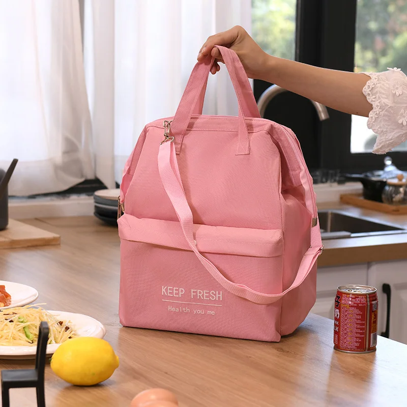 Lunch Bag Cooler Bag Large Capacity Lunch Bag Women Waterproof Insulated Shoulder Crossbody Bags Lunch Box Picnic Portable Fresh Cooler Bags