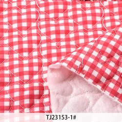 Pure Cotton Grid Quilted Fabric for Winter Crafts and DIY Projects (1)
