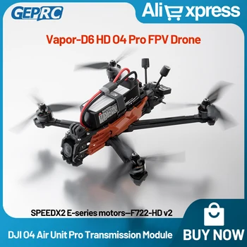 GEPRC Vapor-D6 HD O4 Pro RC Quadcopter Freestyle Drone ELRS 2.4G/ TBSNanoRX TAKER BLS 60A ESC F722 V2 FC DJI O4 Unità aerea Pro VTX