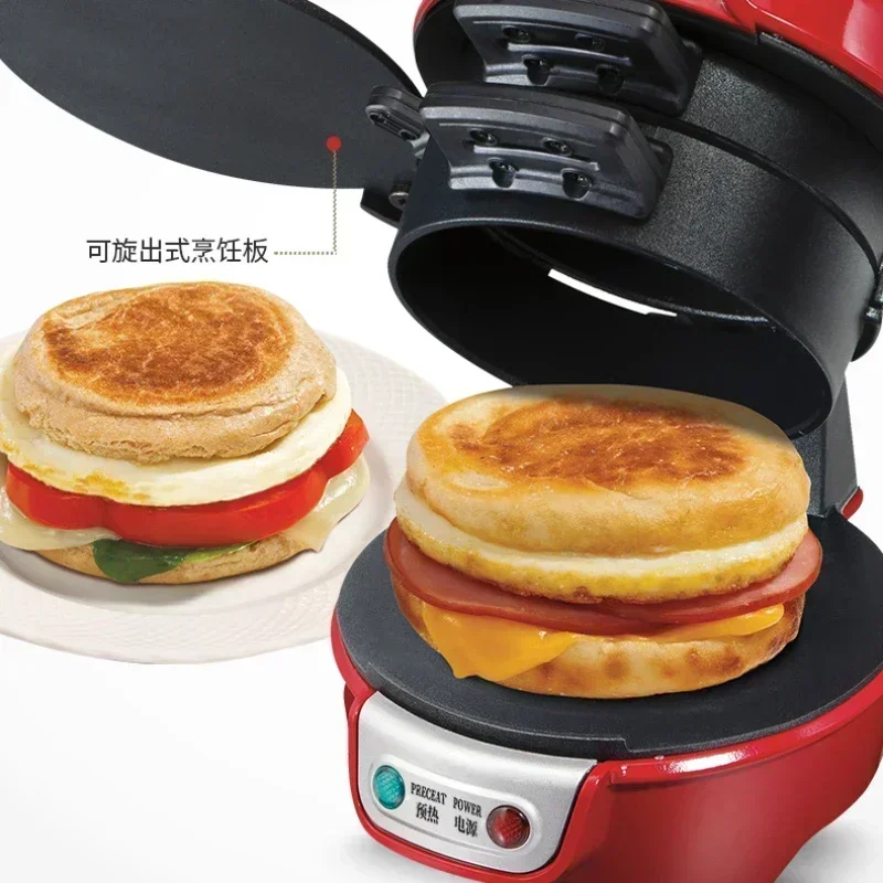 Burger machine Home small breakfast machine Multi-function light food  Bread sandwich   breakfast maker  toaster oven 5
