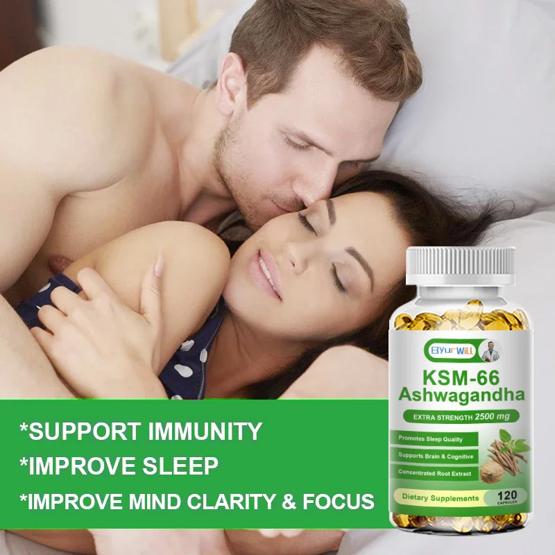 Natural KSM 66 Ashwagandha Supplement Improves Vitality Energy Levels Exercise Endurance Adult ashwagandha supplement