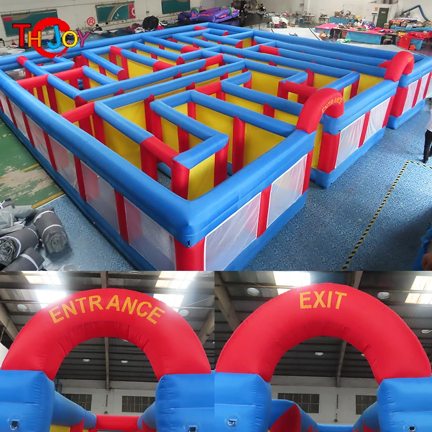 

Бесплатная доставка! гигантский 8x8 м, 10x10 м, 12x12 м лабиринт надувной лабиринт, надувные Puzzel игра Лабиринт, надувные прятки игры