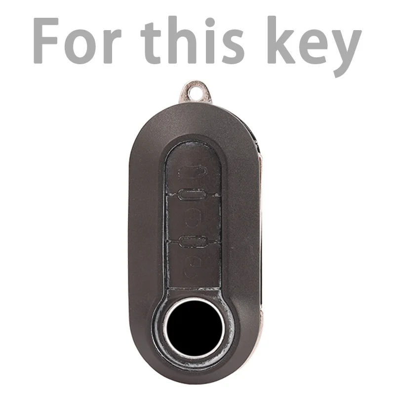 Premium TPU 3-Button Car Key Flip Case - Full Cover Protector Shell Accessories