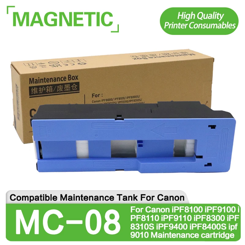 

MC-08 Maintenance Tank For Canon iPF8100 iPF9100 iPF8110 iPF9110 iPF8300 iPF8310S iPF9400 iPF8400S ipf9010 Maintenance cartridge