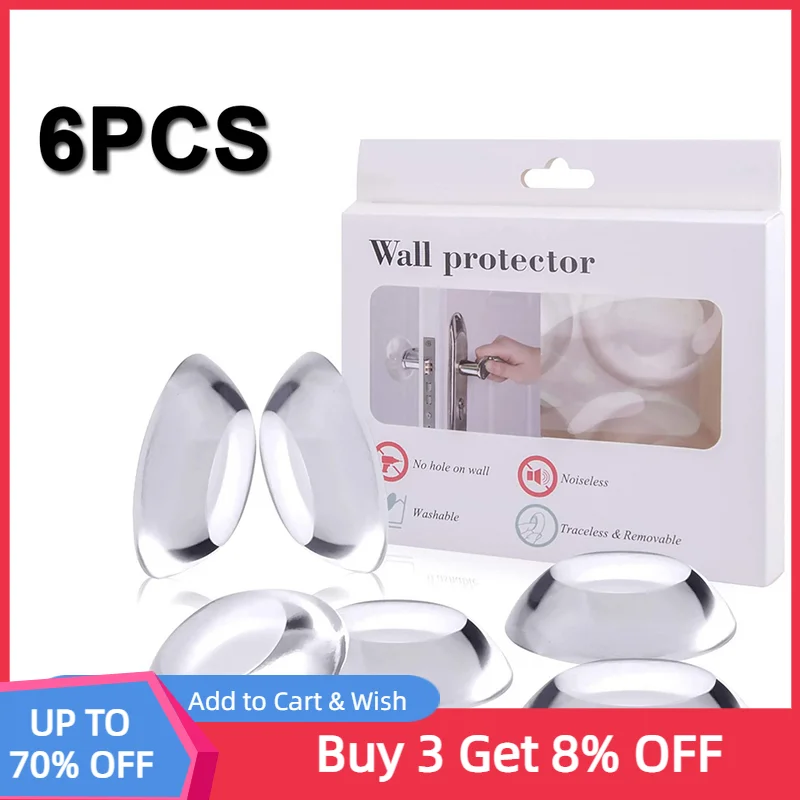 Lowes Door Stopper Wall Protector Protection Guard Door Wall 6 Pcs