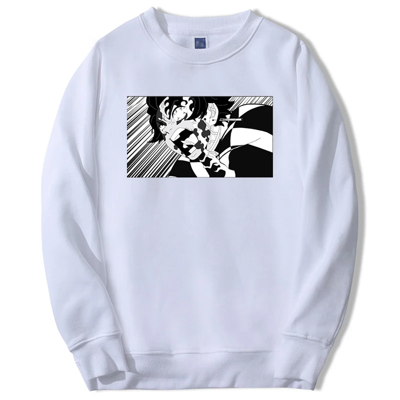 

Demon Slayer Sweatshirt Print Japanese Anime Kamado Tanjirou Graphic Tracksuit Kimetsu No Yaiba Tops Harajuku Fashion Sportswear